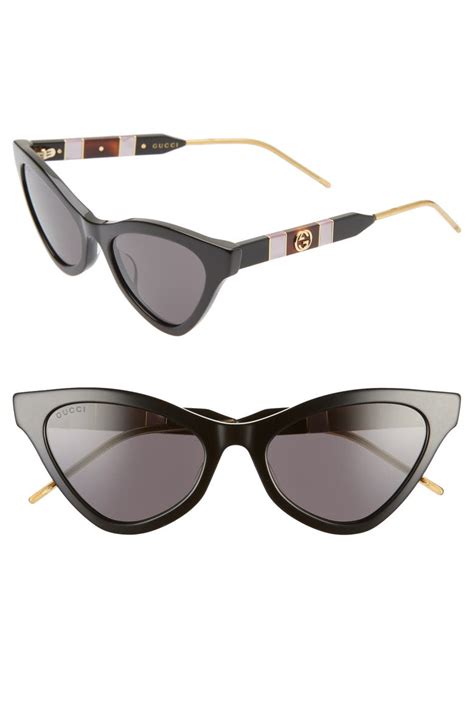 gucci cat eye sunglasses 2012|Gucci 55mm cat eye sunglasses.